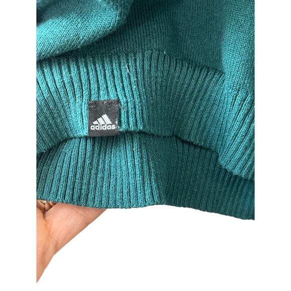Adidas Green Ombre Long Sleeve Knit Sweater Men's 2XL - Picture 8 of 9